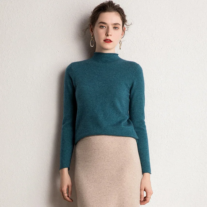 10Colors Pure Cashmere Sweaters Women Pullovers 2019 New Fashion Winter Jumpers Ladies Standard Clothes 100% Pashmina Knitwear