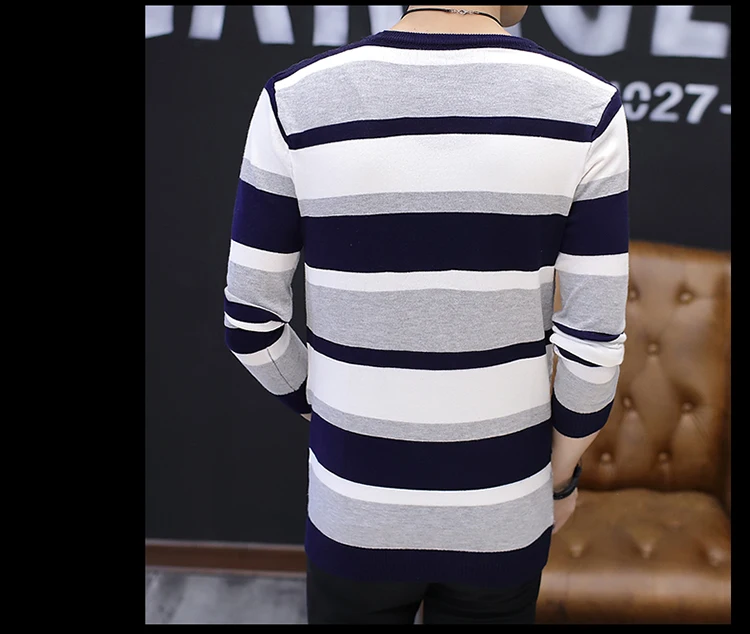 nuevo suéter casual de marca de moda de otogno jersey de cuello redondo de corte delgado para hombre suéteres y pulóver XXL