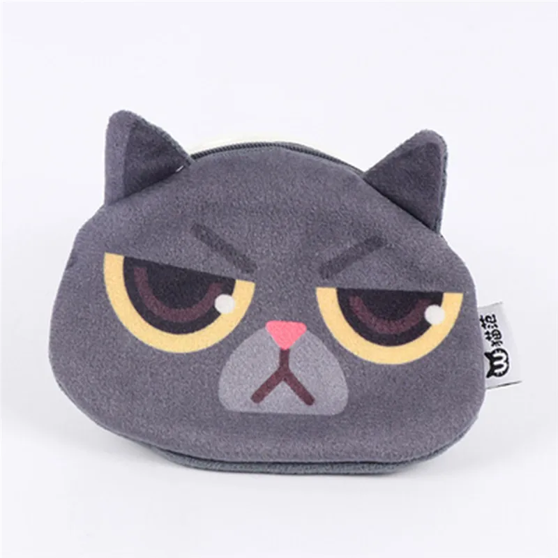 Мультяшное портмоне «кошка», милый кошелек Kawaii, женский маленький кошелек, сумка для мелочи, детский мини-карман на молнии, держатель для карт