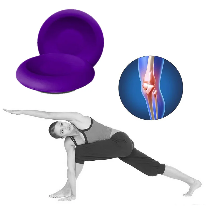 

2PCS/Set Yoga Knee Pad Round Yoga Mats Fitness Sport Pad Plank Gym Disc Protective Pad Cushion Non Slip Mat for Women Yoga Sport
