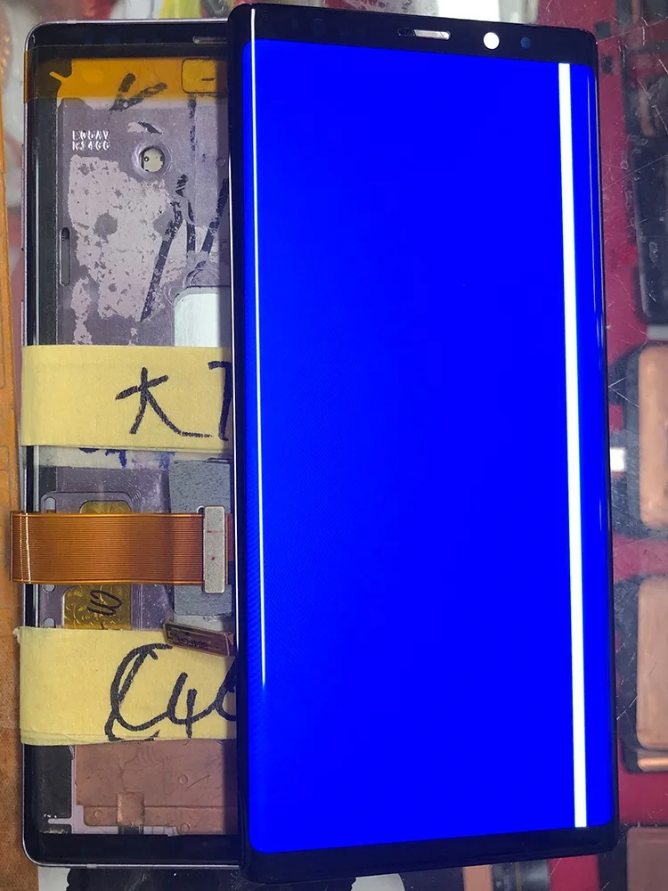 Битые пиксели линии Note 8 9 AMOLED тест для Samsung Galaxy note N960F сенсорный экран дигитайзер