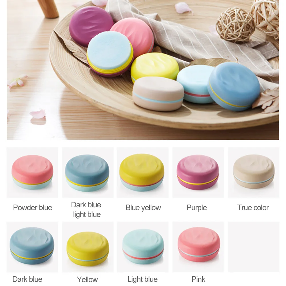 Portable Creative Travel Sponge Brush Candy Color Mini Macarons Double-Sided Shaped Shoes Cleaning Tool Home Clean Brush