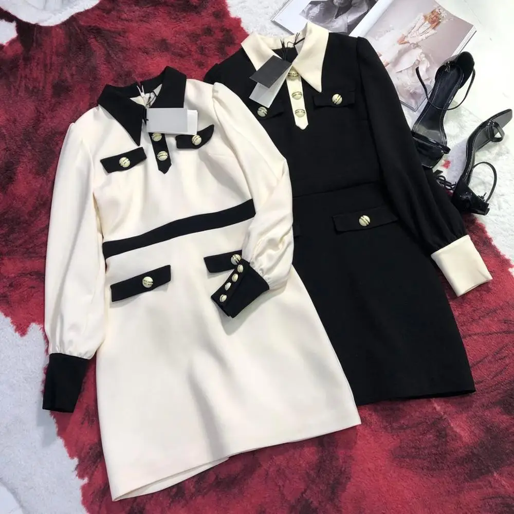 

autumn winner new women long sleeve dress female fashion dresses 2 color rmsx 8.26
