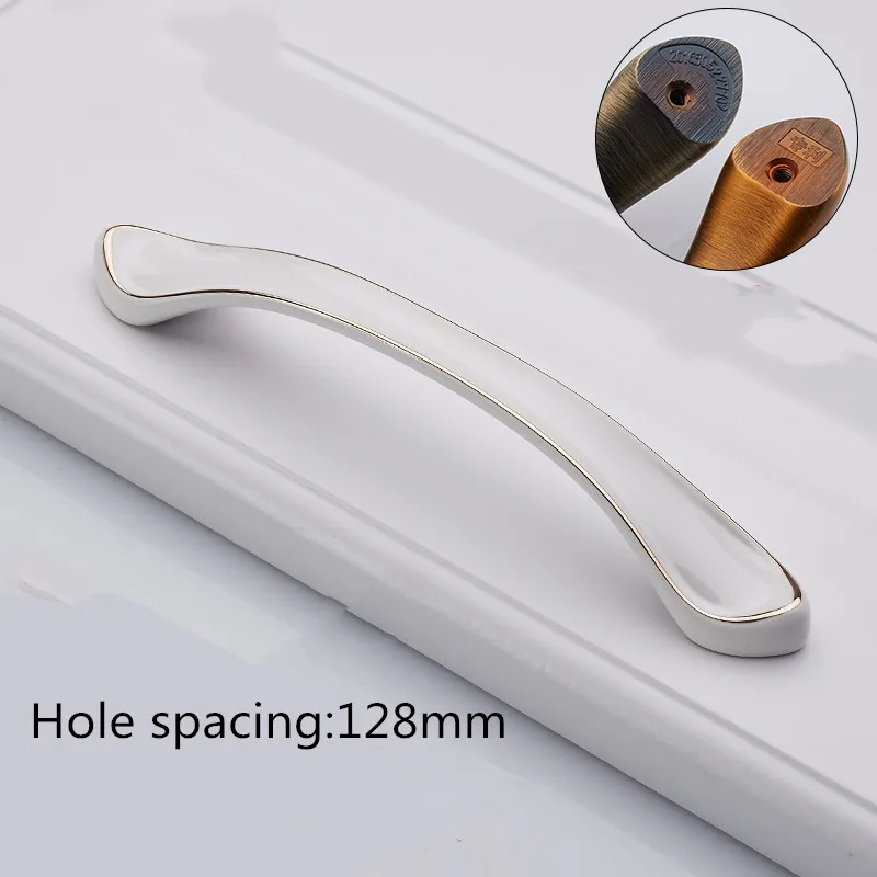128mm Американский стиль Dooroom шкаф из цинкового сплава ручки для двери кухонного шкафа ручки для выдвижных ящиков модная мебель металлическая ручка - Цвет: 128mm