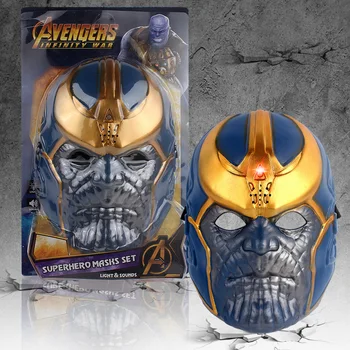 

Hotsale Avengers 4 Thanos Glove Masks Infinity Gauntlet Gloves Cosplay Movie Avengers Latex Mask Prop Set
