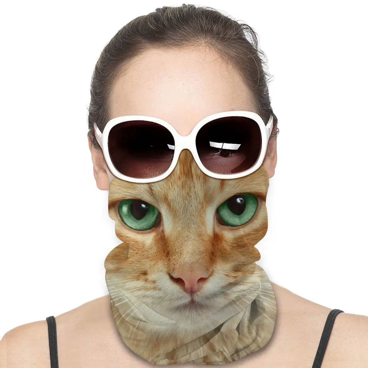 Головной убор с принтом кошачий котенок ГЛАЗ для мужчин и женщин повязка на шею