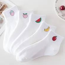 Унисекс с фруктовым принтом модный скейтборд носки удобные носки 9,12