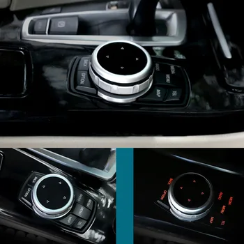 

1pcs Car multimedia knob cover decoration sticker For bmw M Sticker X1 X3 X4 X5 X6 X7 e46 e90 f20 e60 e39 f10 Car accessories