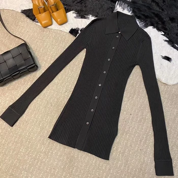 

2020 Runway Dress Designer Dress for Women Elegant short Sleeve Hit Color A-line Casual Knit Sweater Dresses Vestidos