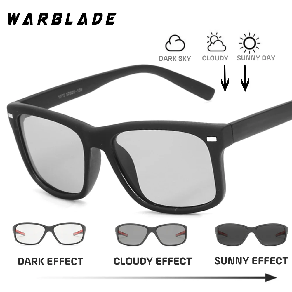 B1030 matte black WBL модные очки бренд поляризованный фотохромный солнцезащитные очки стекла унисекс квадратные мужские и женские классические антибликовые очки - Цвет линз: B1030 matte black