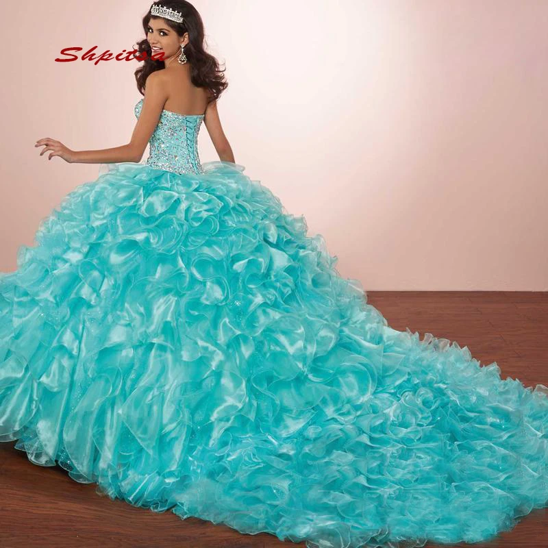 turquoise dresses for quinceaneras