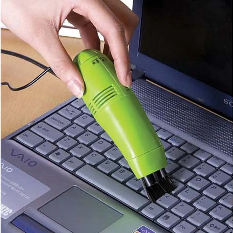 Компьютерная Полезная вакуумная клавиатура мини-usb Очиститель Щетка для ноутбука набор для очистки пыли офисный бытовой инструмент для очистки ноутбука - Цвет: Green