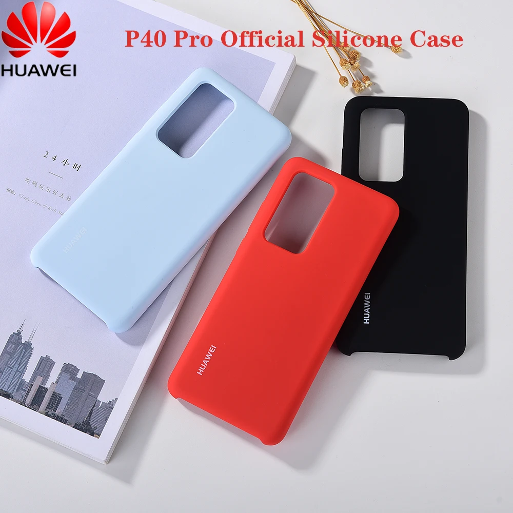 cute phone cases huawei Chính Thức Huawei P40 Pro Silicone Lỏng Trường Hợp Ban Đầu Mềm Mượt Cảm Ứng Bảo Vệ Lưng Cho P40 P 40 Pro Điện Thoại nhà Ở Vỏ Huawei dustproof case