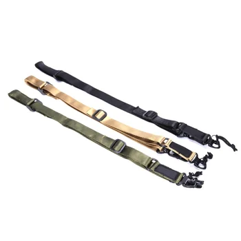 

Tactical Adjustable Quick Release 2 Point Sling Strap Wear-resistant Swivels Airsoft Hunting Rifle Sling Bungee Shoulder Strap F