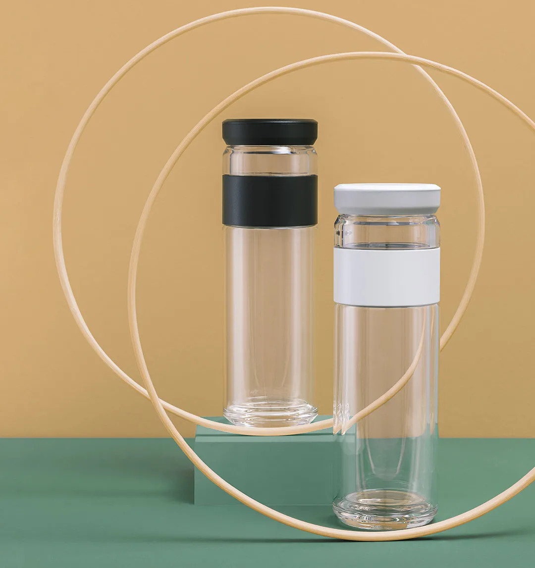 Xiaomi Youpin Zajia Tea Water Separation Glass Tea Cup Double Insulated Glass Portable Water Cup