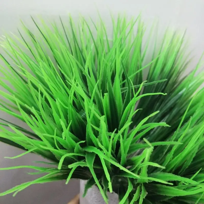 Искусственные растения зеленая трава пластиковое растение искусственная трава Настольный Декор трава для сада наружное украшение поддельные растения