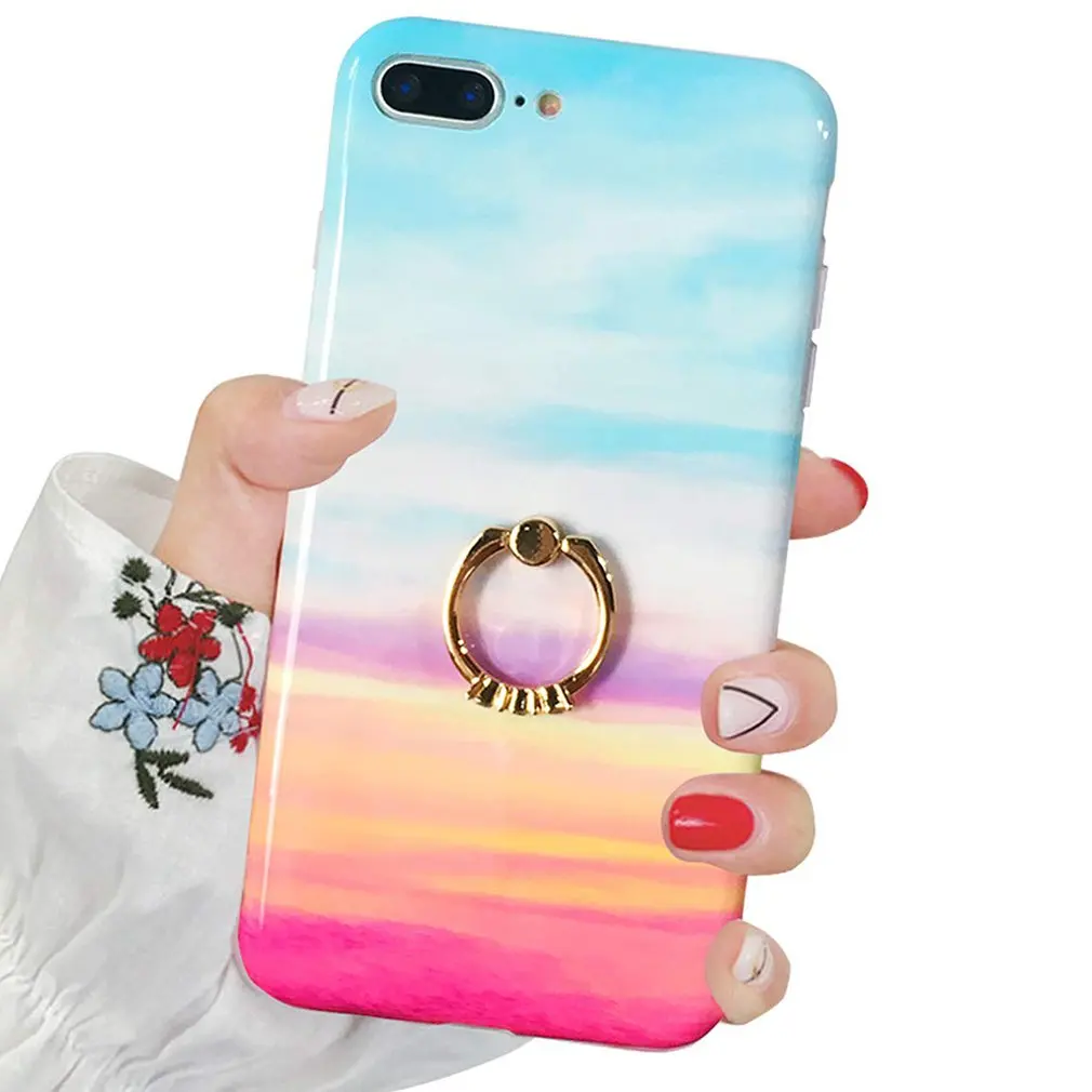 Подходит для Iphone 7 P/8 P изысканный узор в виде ракушки маленькая любовь форма Универсальный Высококачественный ТПУ материал чехол для телефона - Цвет: Красный