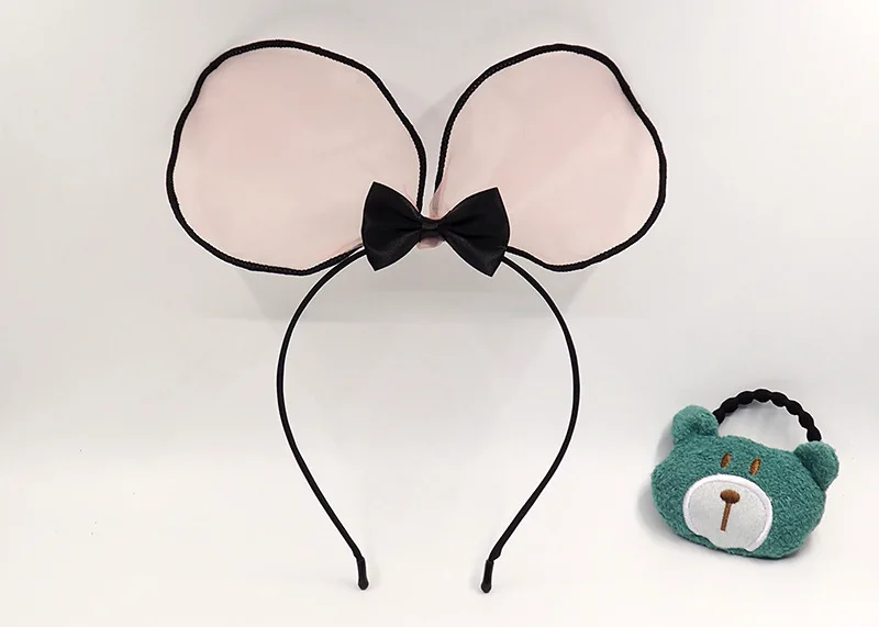 Spring And Summer Cool Gauze Lace Bow Hair Bands Flexible Big Ears Fine Headband Hair Accessories