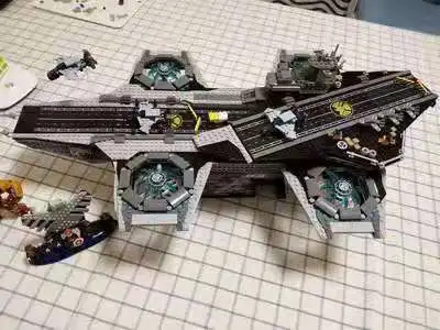 The SHIELD Helicarrier Marvel Super Heroes Shield technic Мстители 4 endgame Infinity War фигурки Строительные кирпичи блоки