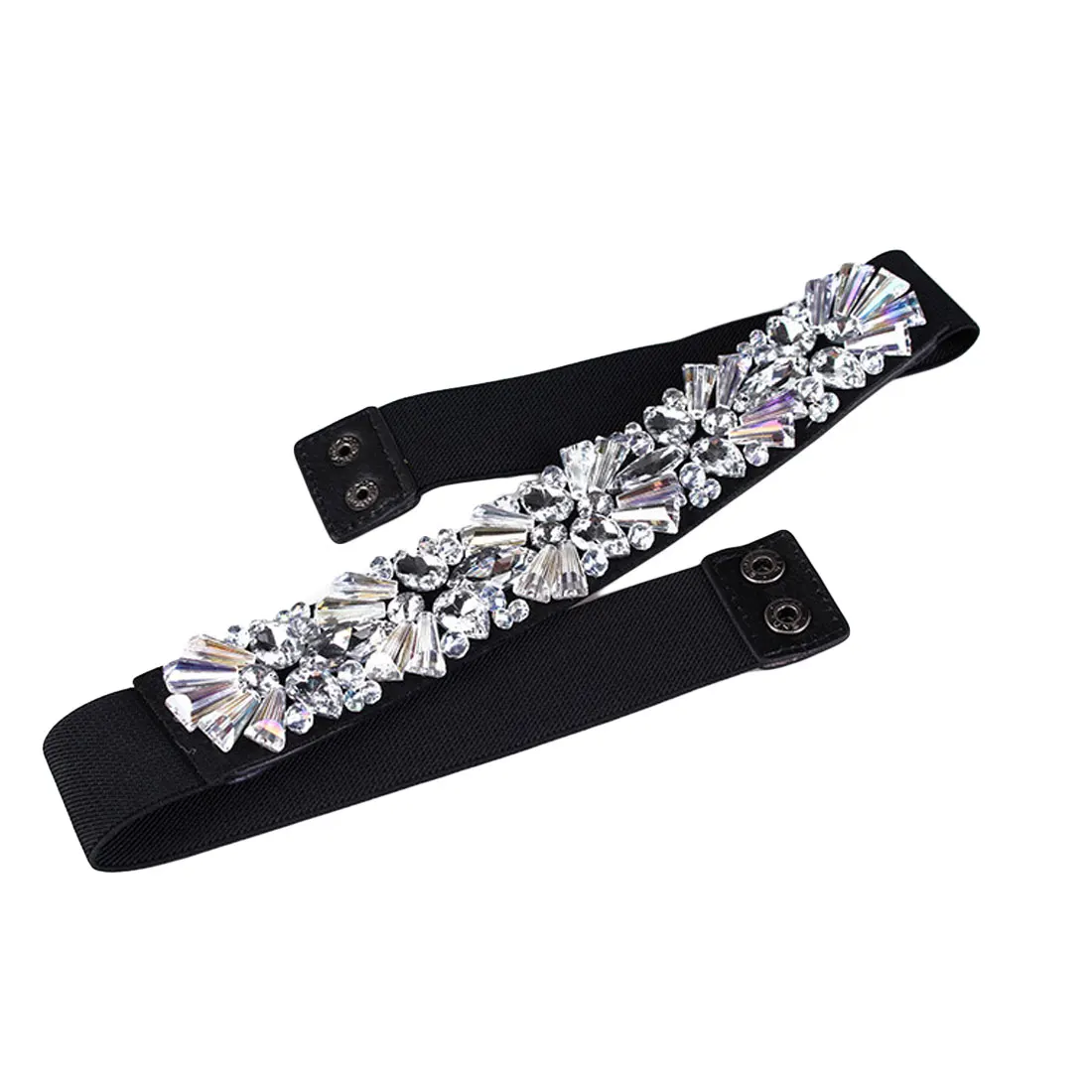 New Design Colorful Rhinestone Crystal Flower Bead Waist Belts Women Waist Belt Accessories Ladie Corset Strap Waistband