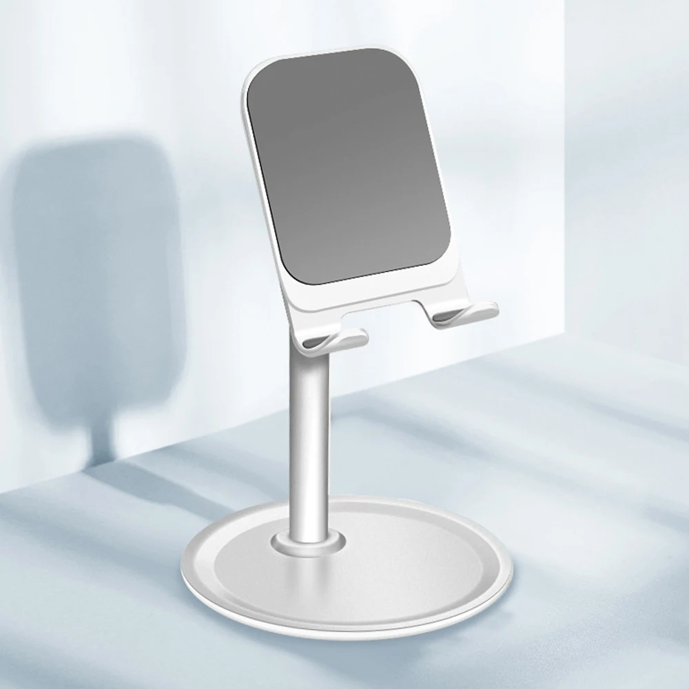 With Round chassis Tablet Holder Stand Bracket Adjustable Display Cradle Anti-Slip for iPhone iPad Abdroid phone With Round chassis Tablet Holder Stand Bracket Adjustable Display Cradle Anti-Slip for iPhone iPad Abdroid phone
