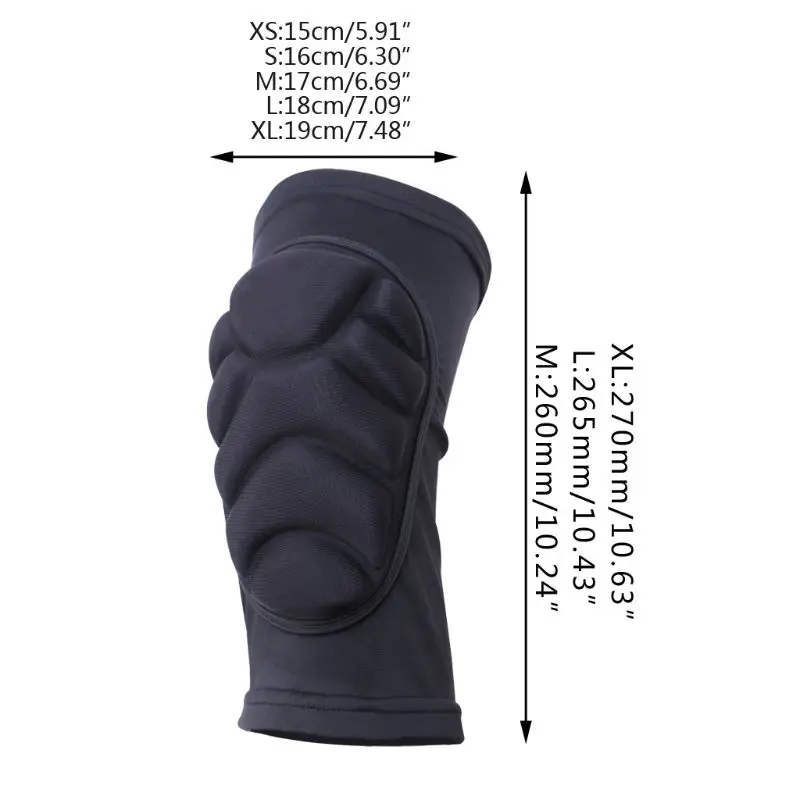 Leg Knee Patella Support Sports Brace Wrap Protector Pad Sleeve Guard Black