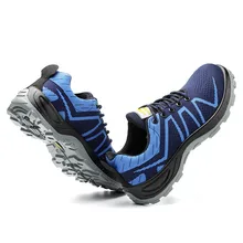 36-46 Мужская Рабочая обувь, противоскользящая обувь для выживания в дикой природе, противоскользящая стальная рабочая обувь#1037