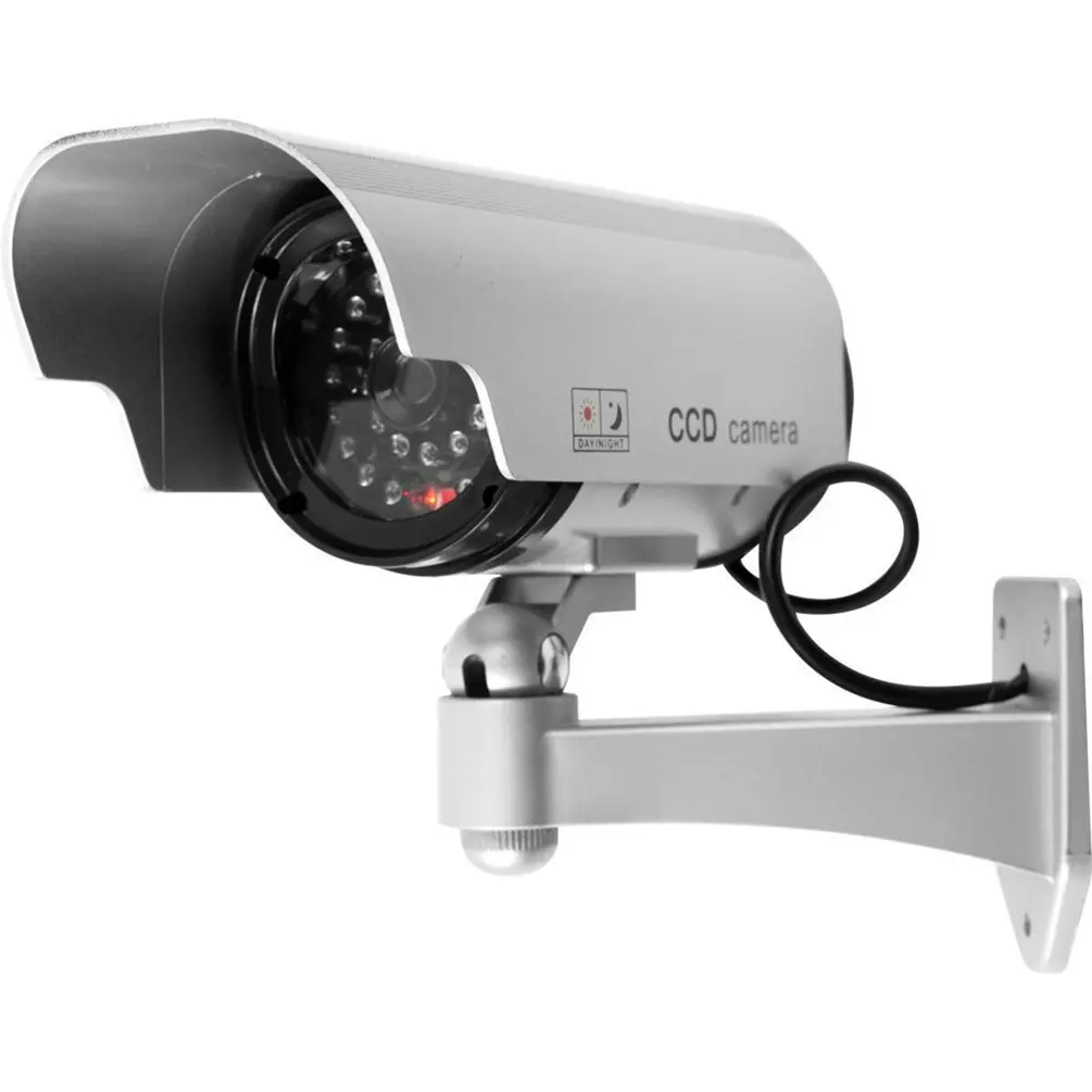 Cámara de simulación Solar LED, videovigilancia de seguridad, antirrobo, exterior, cámara analógica de interior