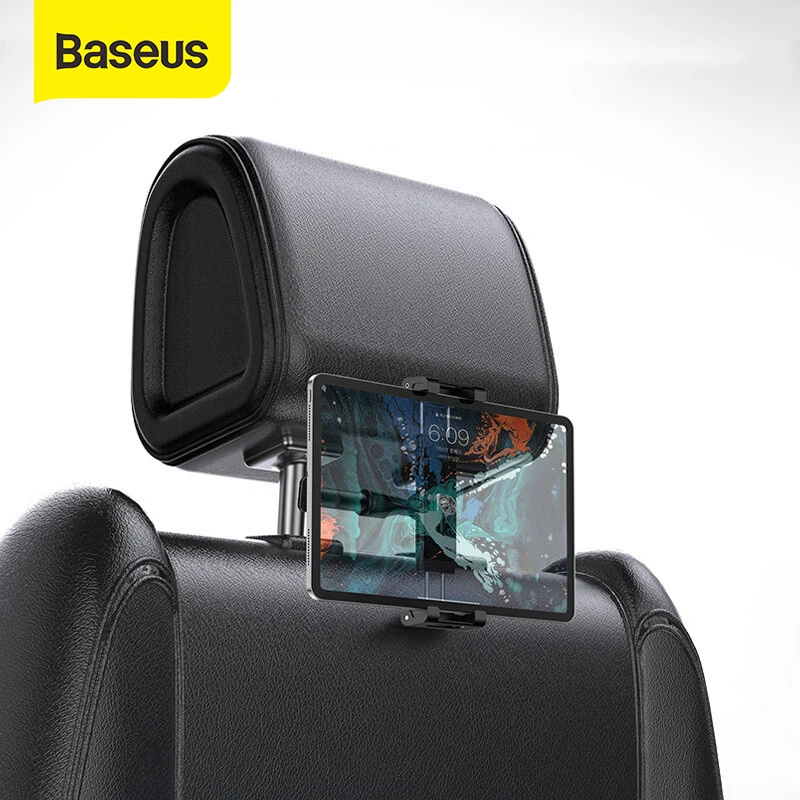 Baseus Car Back Seat Headrest Mount Holder For iPad 4.712.9 inch 360