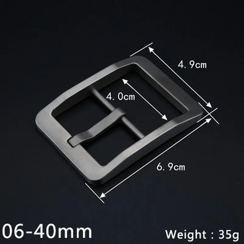 Meetee 1pc High-grade Pure Titanium Alloy Belt Buckle Anti-allergy Pin Buckle Belt Head Clip DIY Jeans Leathercrafts Accessories