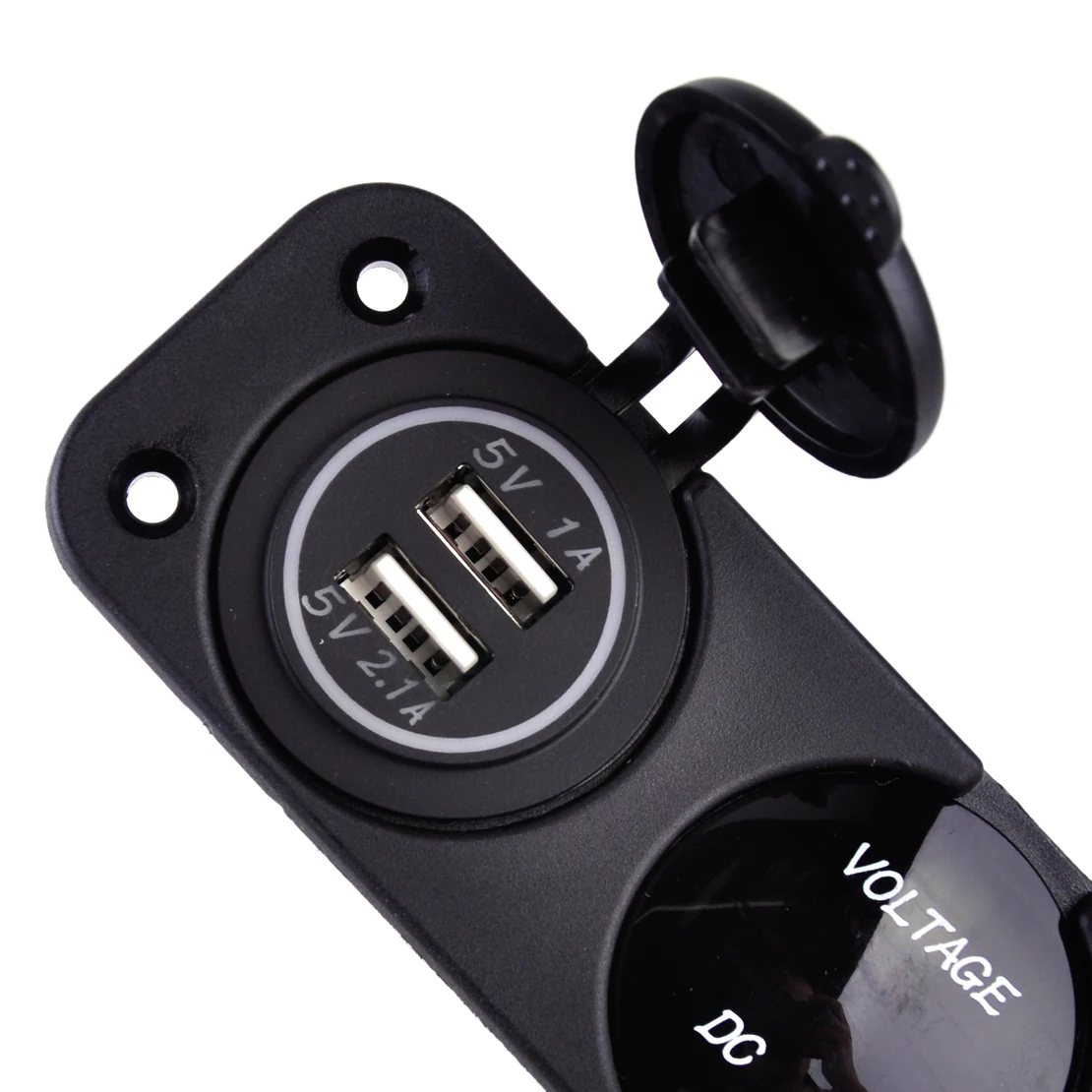 Beler Dual USB зарядное устройство+ 12 В розетка+ 3 отверстия панель морской синий светодиодный автомобиль Лодка ATV Camper Caravans туристический прицеп