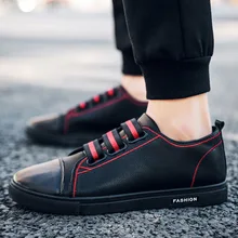 Кожаная обувь мужские лоферы повседневные кроссовки для мальчиков повседневная спортивная обувь Осень/Зима Большие размеры 38-45 мужские кроссовки