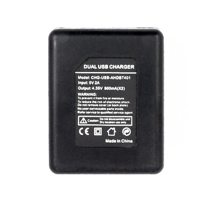 Аксессуары для камеры зарядное устройство с двумя портами с usb-кабелем для Gopro Hero 4 Ahdbt-401 VH99