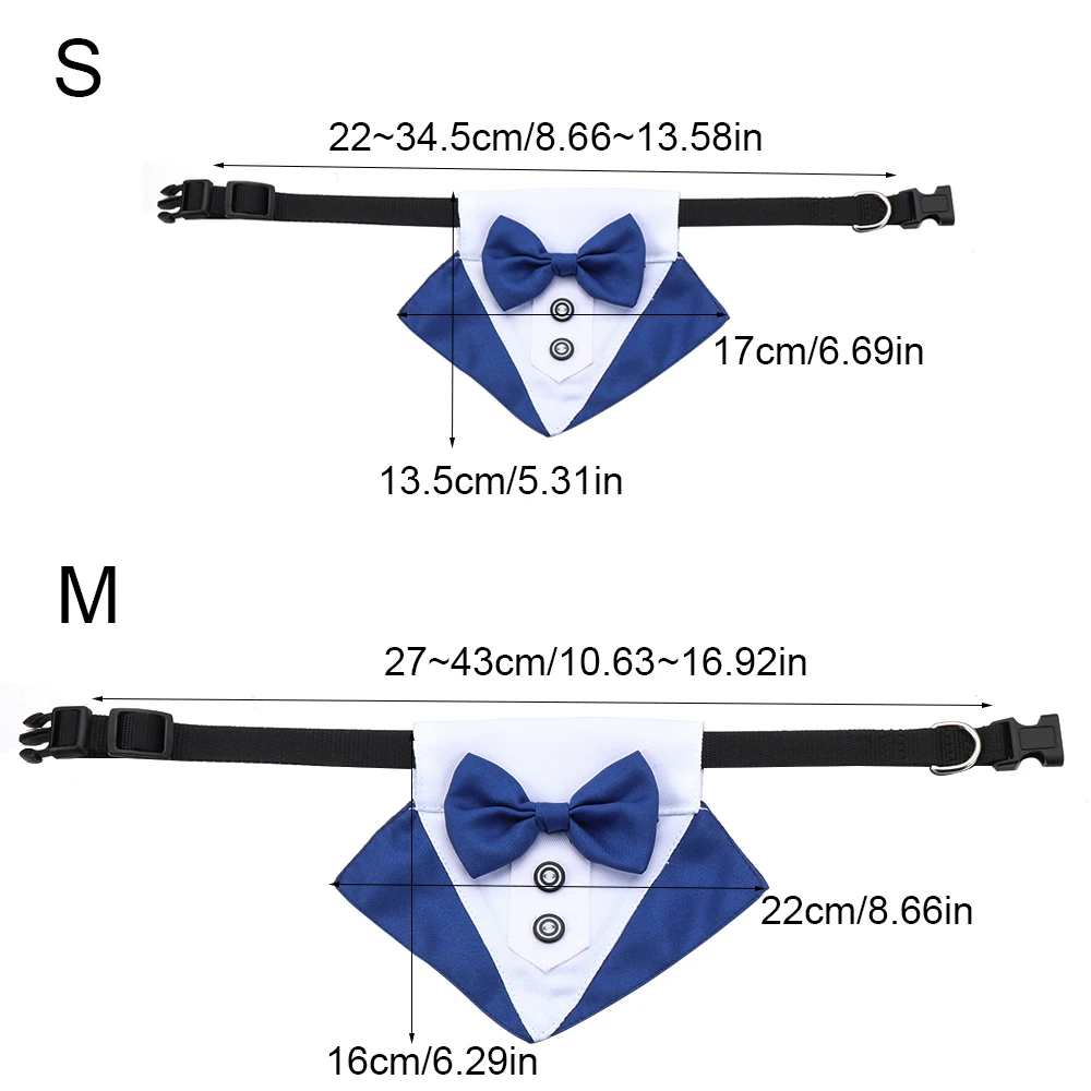Cotton Black Red Adjustable Bow Tie for Small Medium Dogs Cats