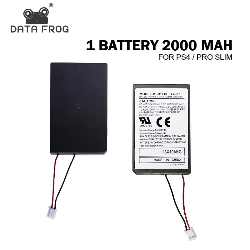 

Data Frog 2000mAh 3.7V Rechargeable Battery Power For Sony Gamepad PS4/PS4 PRO/PS4 SLIM Wireless Controller Replacement Battery