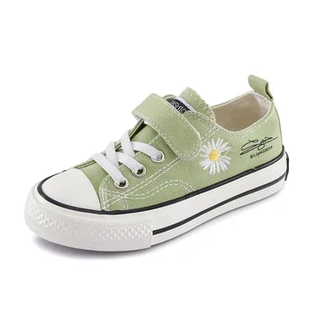 

Daisy Children's White Shoes Girls' Shoes 2020 New Net Red Board Shoes Kindergarten Indoor Shoes Girls Cloth Shoes