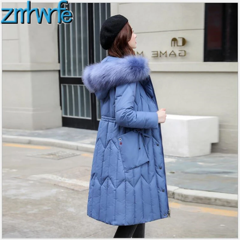 Female New Direct Selling Polyester Parka Plus Size Hooded Winter Jacket Women Warm Thicken Coat Cotton Long Chaqueta Muje