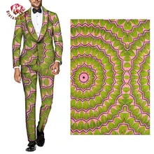 Free shipping Ankara African Wax Veritable Real Wax Dutch Fabric Polyester Sewing Dress Material 6yards/One Pieces FP6222