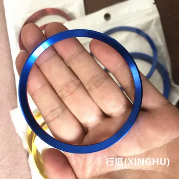 

4 pcs Car styling For Volkswagen VW Touran tiguan L aluminum alloy metal wheel hub sequins circle decorative stickers car parts