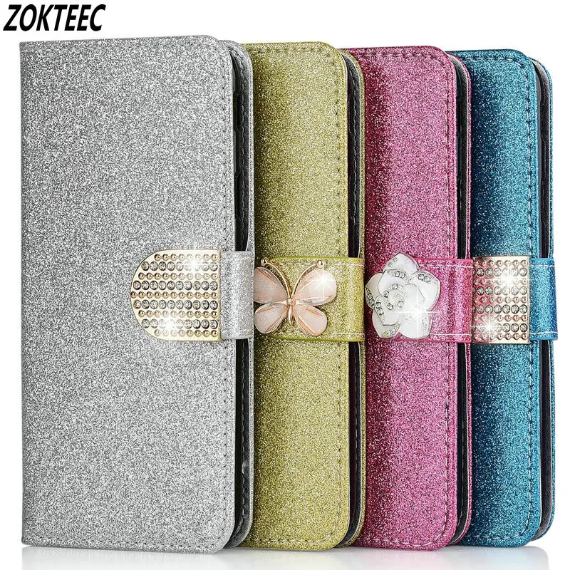 

Leather Flip Bling Case For Xiaomi Redmi Note 5 6 7 8 Pro Plus Redmi 6A 7A 8A 7 Book Bag Cover Coque Capa For Redmi Note 7