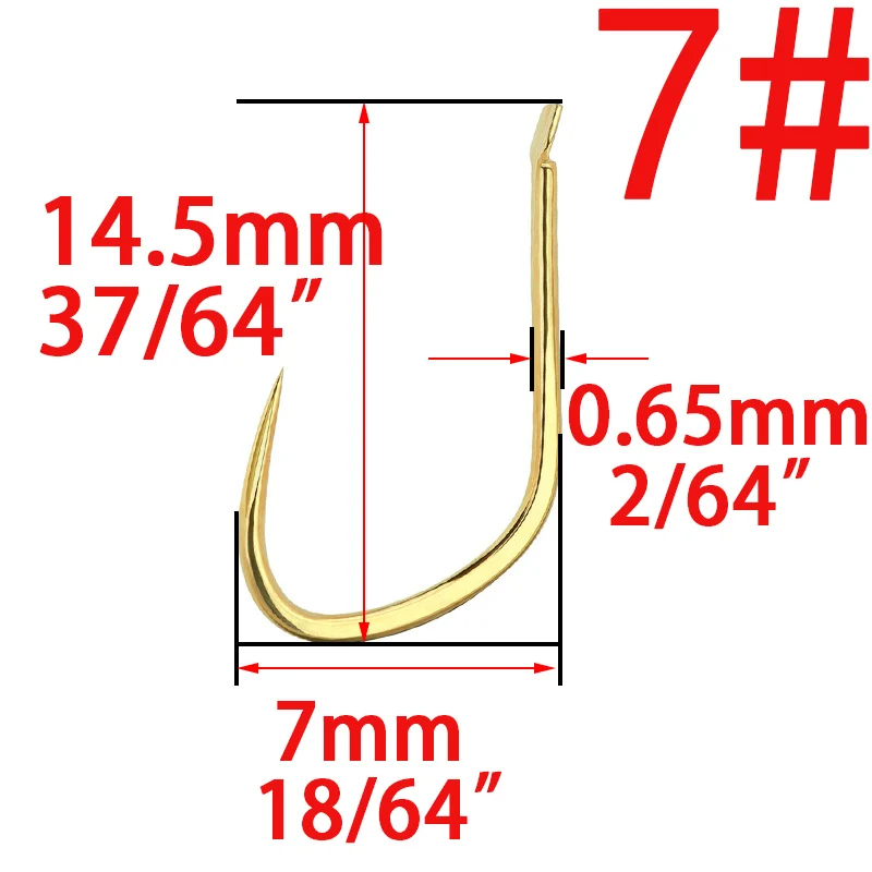 50 шт. цвета: золотистый, колючая проволока с высоким содержанием углерода рыболовный крючок Рыболовные снасти прочный рыболовные крючки, карповый крючок Размеры 1 2 3 4 5 6 7 8 9 10 рыбы инструменты - Цвет: size  7  50pcs