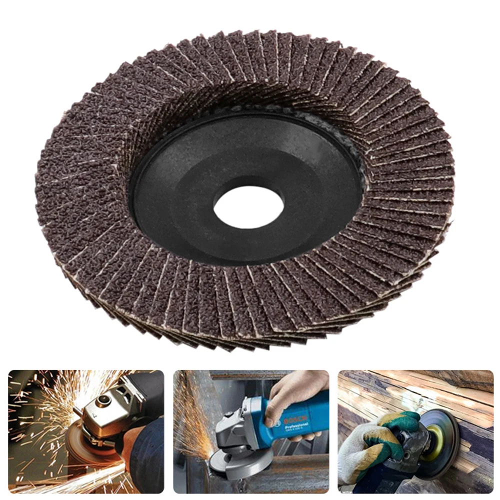 5Pcs/set Flap Discs Grinding Wheel Sanding Grit Angle Grinder For Clean Rust Kit 
