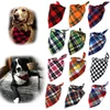 Bandanas para perros gran bufanda para perro Bandana para perros de algodón Plaid lazo lavable cuello perro bufanda perro grande accesorios para perros ► Foto 1/6