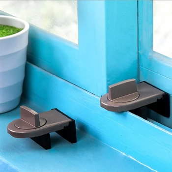 

Window Sliding Door Baby Safety Lock Sliding Sash Stopper Doors Security Anti-theft Lock