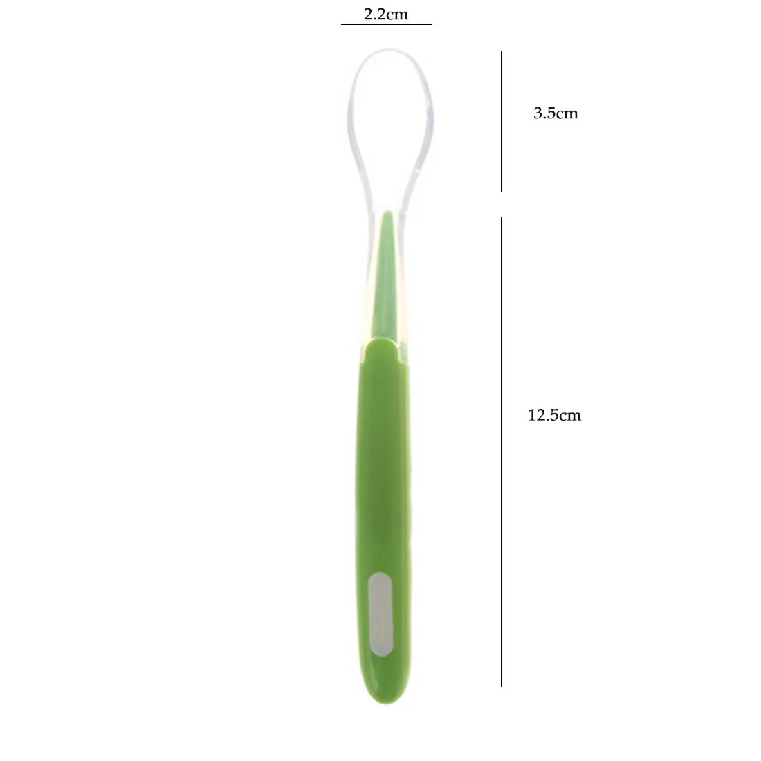 green Baby Soft Silicone Spoon Candy Color Temperature Sensing Spoon Children Food Baby Feeding Tools - Цвет: green