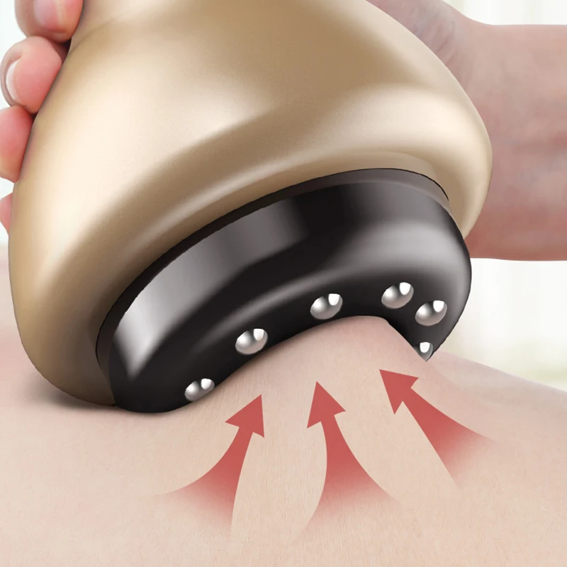 US $118.00 Electric Body Guasha Scraping Negative Pressure Cupping Machine Meridian Dredge Acupoint Suction Massage Magnetic Therapy Device