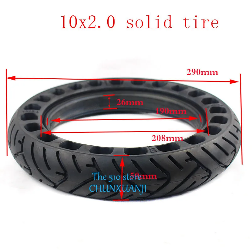 2 шт. 10x2,0 соты soild колеса шины твердые шины diy для 10x2/2,125/2,25 10x2,50 колеса электрический скутер