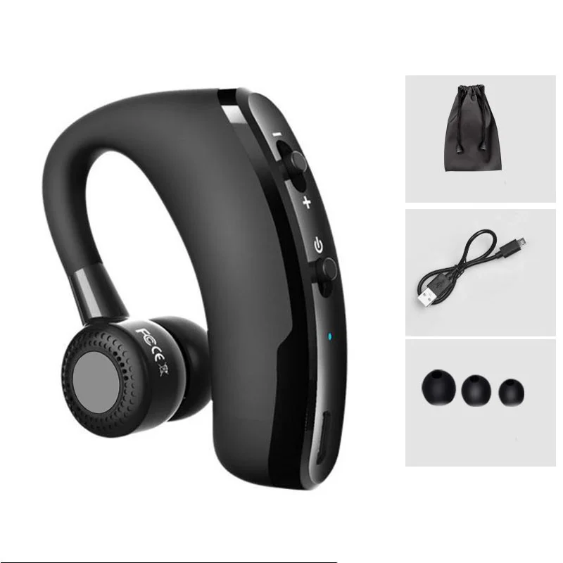 V9-Black V8 V8S V9, деловые Bluetooth наушники, Спортивная беспроводная Bluetooth гарнитура, автомобильный драйвер, свободные руки, наушники с микрофоном, Audifon - Цвет: V9-Black