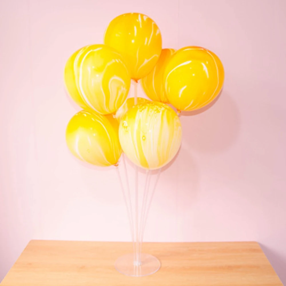 1" окрашенные разноцветные шары в форме агата с изображением воздушные шарики с нарисованными облаками украшения для дня рождения