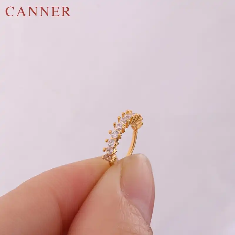 7 различных стилей 1 шт. Tragus Rook плотно прилегающие Сережки для пирсинга Серебро Золото Цвет CZ спиральный для хряща серьги обруч модные ювелирные изделия